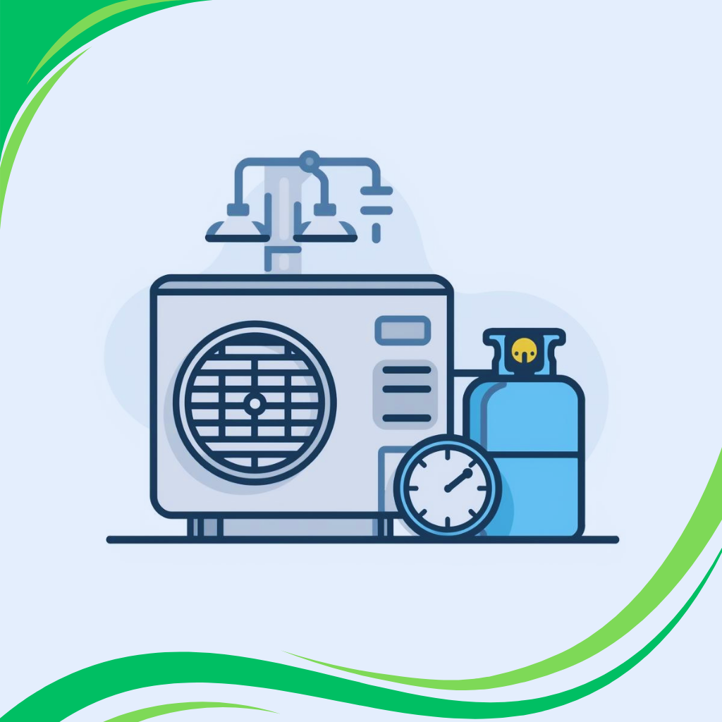 Gas top up Condenser repositioning